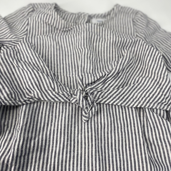 Pre-Owned Old Navy Toddler Linen-Blend Striped Dress – Size 4T - Picture 2 of 5
